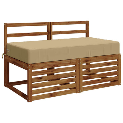 Sædehynde SOEST 100% polyester Beige 120 x 80 x 15 cm