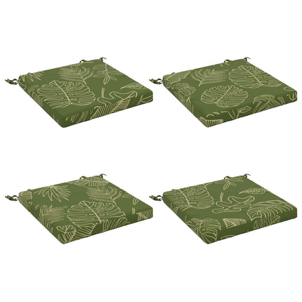 4-Stykke Sædepuder SOEST 4 stk. 100% polyester Bladdesign