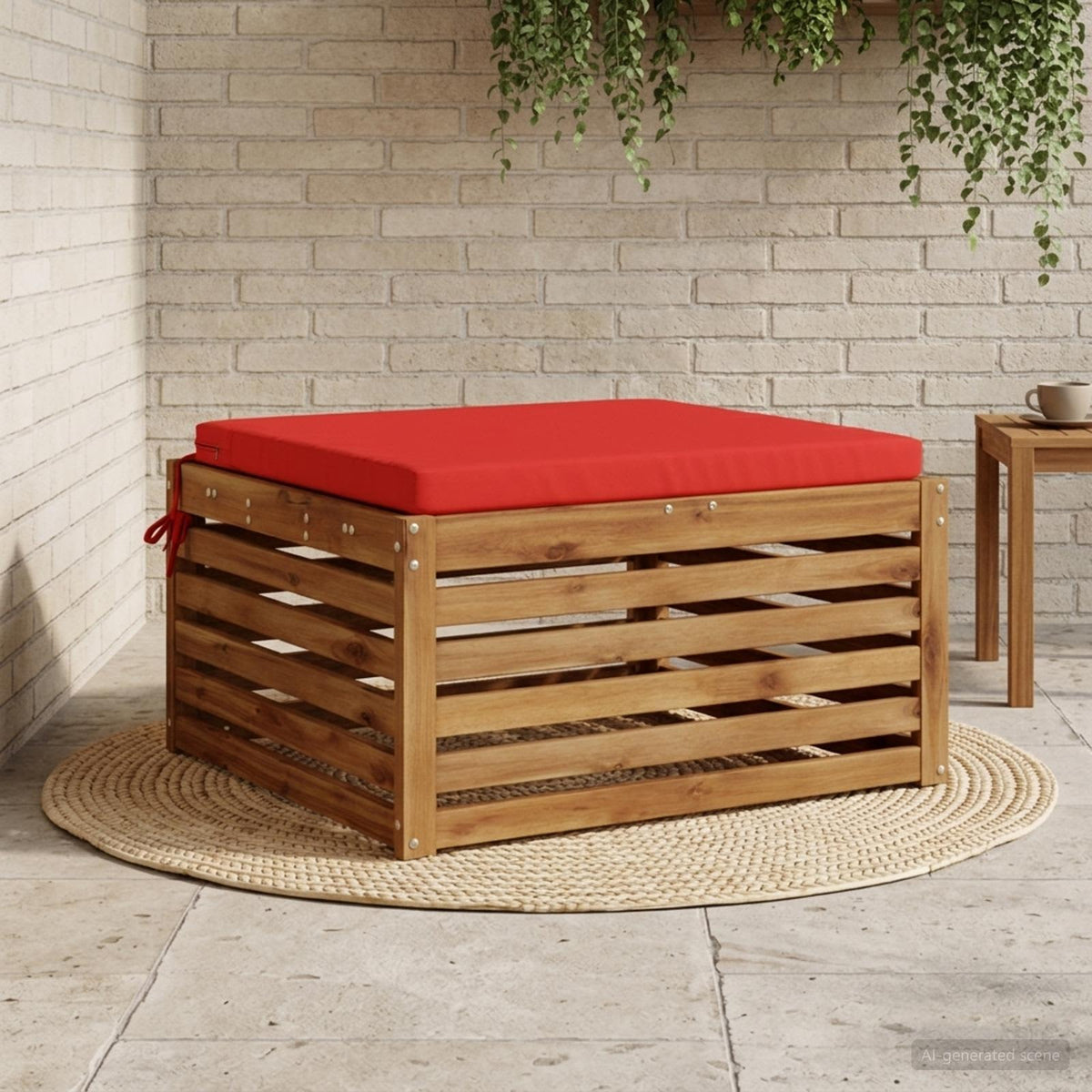 vidaXL 1-Stykke Sædepude SOEST 100% polyester Rød 70 x 70 x 5 cm