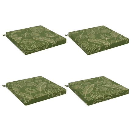 4-Stykke Sædepuder SOEST 4 stk. 100% polyester Bladdesign