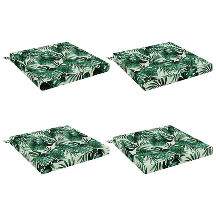 4-Stykke Sædepuder SOEST 4 stk. 100% polyester Bladmønster