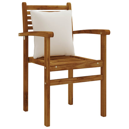 Rygpude PUTTEN 4 stk. 100% polyester Hvid 40 x 40 x 15 cm