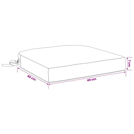 1-delt sædepude SOEST 100% polyester Sandfarvet 40 x 40 x 7 cm