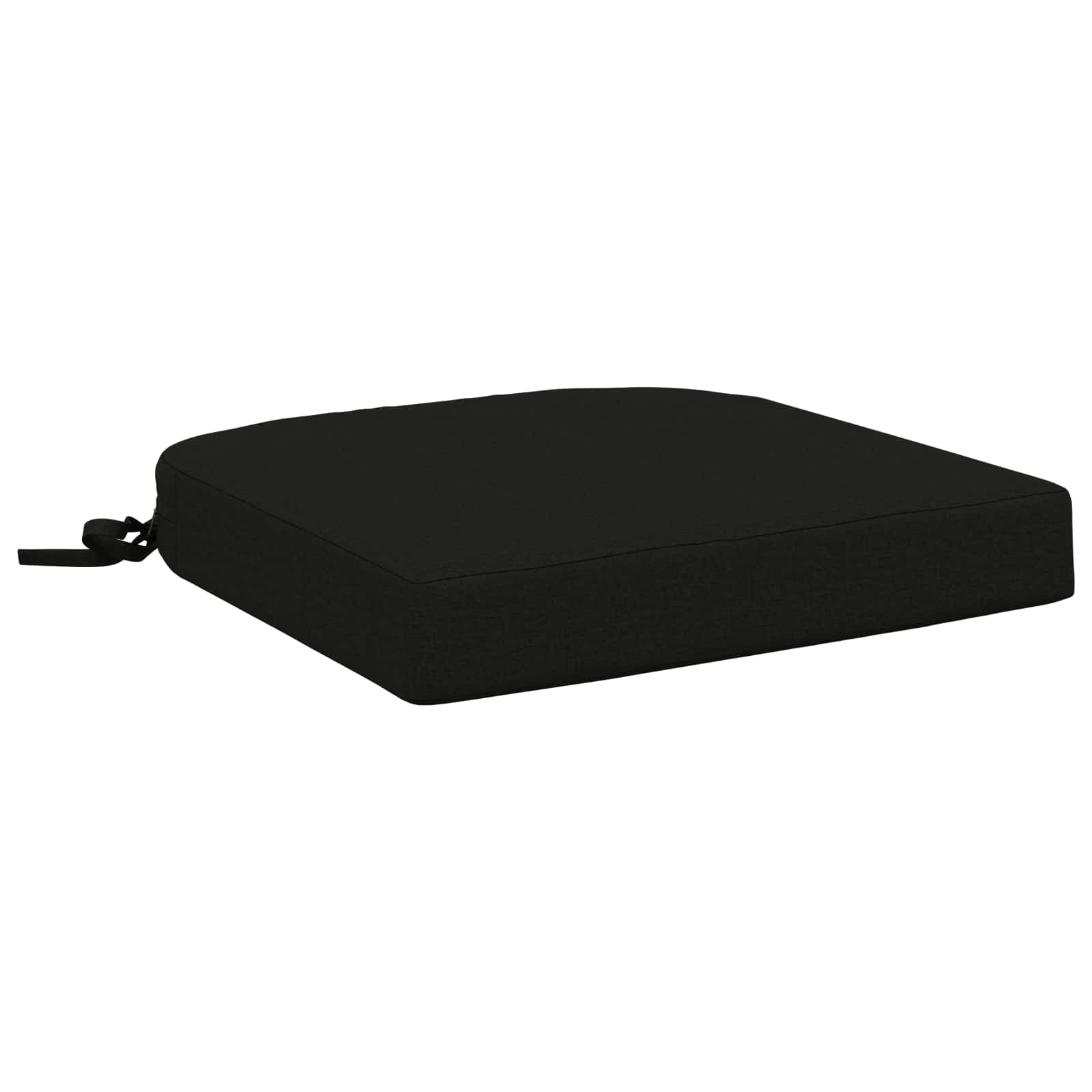 vidaXL 1-delt sædepude SOEST 100% polyester Sort 40 x 40 x 7 cm