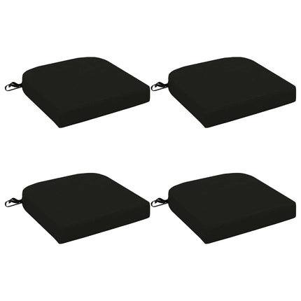 4-delt sædepuder SOEST 4 pcs 100% polyester Sort 40 x 40 x 7 cm