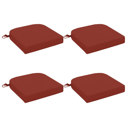 4-delt sædepuder SOEST 4 pcs 100% polyester Rød 40 x 40 x 7 cm