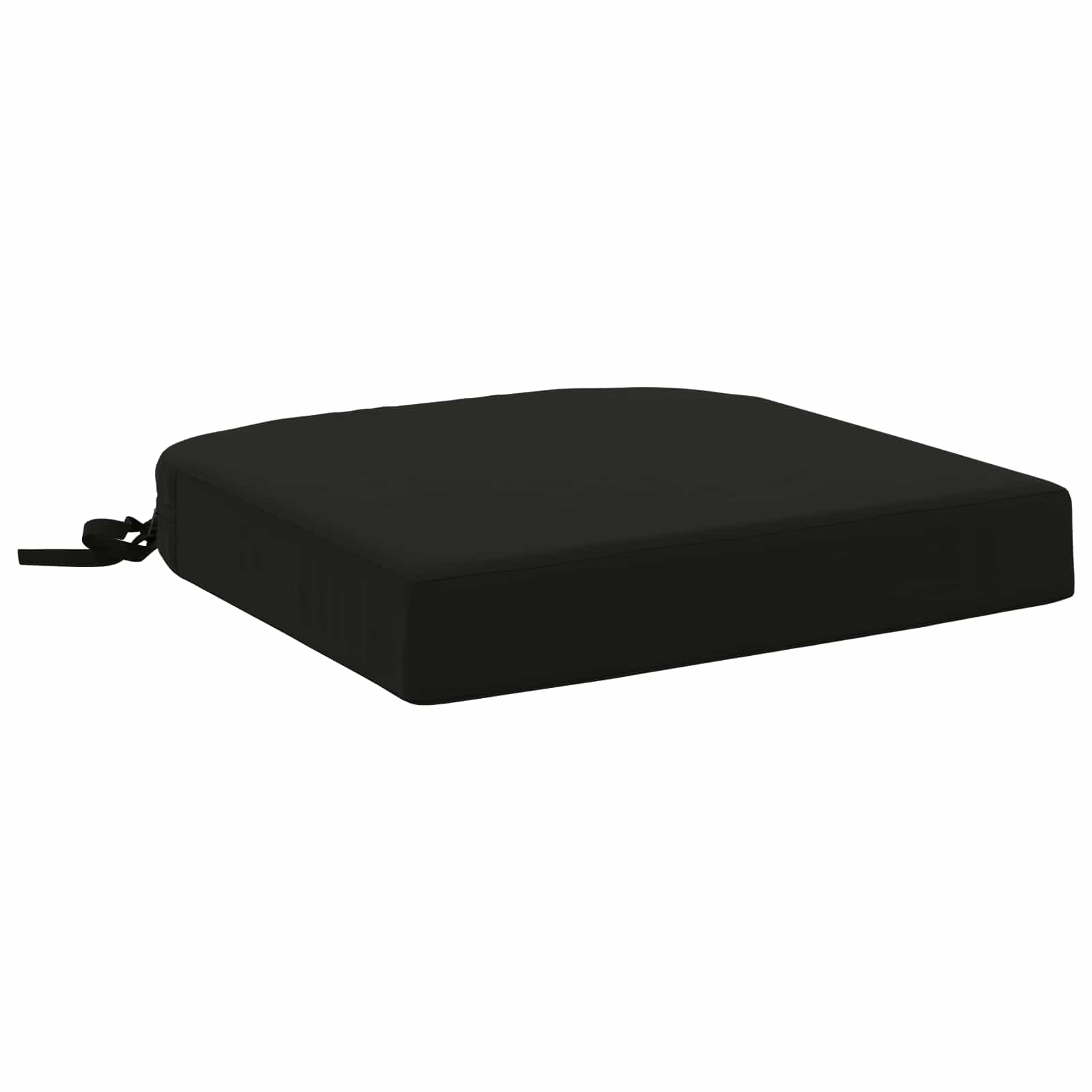 vidaXL 1-delt sædepude SOEST 100% polyester Sort 40 x 40 x 7 cm