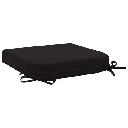 4-delt sædepuder SOEST 4 pcs 100% polyester Sort 40 x 40 x 7 cm