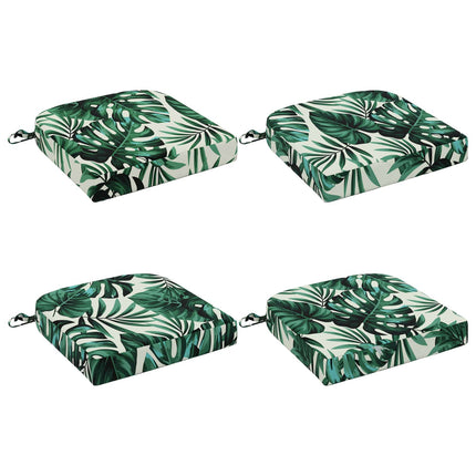 4-delt sædepuder SOEST 4 pcs 100% polyester Bladmønster