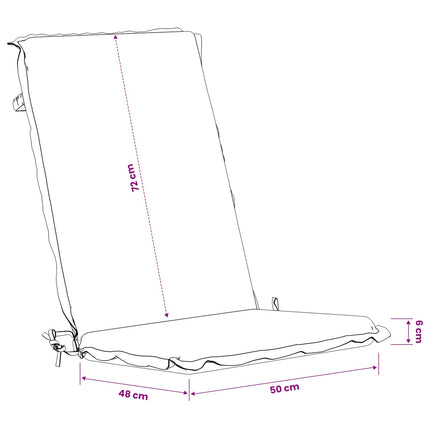 4-delt høj ryg Bhair puder GEMERT 4 pcs 100% polyester Grå