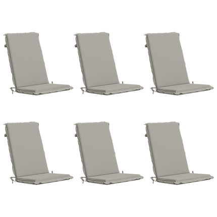 6-delt høj ryg Bhair puder GEMERT 6 pcs 100% polyester Grå