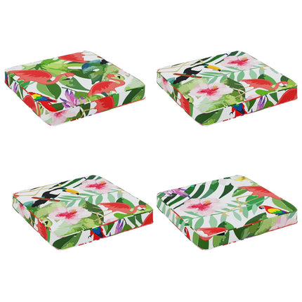 4-Stykke Sædepuder VUGHT 4 pcs 100% polyester Flerfarvet