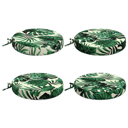 4-Stykke Sædepuder SOEST 4 stk. 100% polyester Bladmønster
