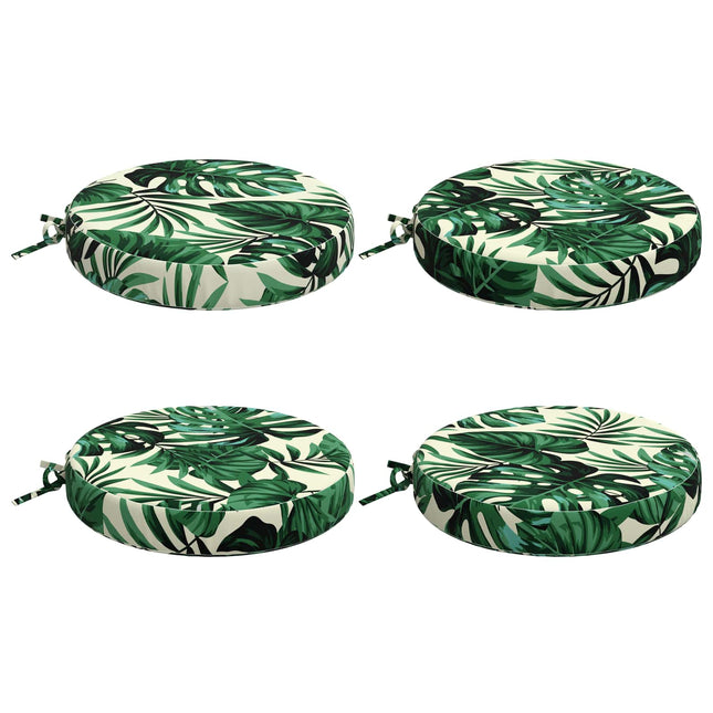 4-Stykke Sædepuder SOEST 4 stk. 100% polyester Bladmønster