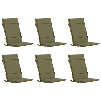 6-delt højt rygstol puder GEMERT 6 pcs 100% polyester