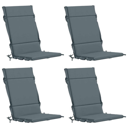 4-delt højt rygstol puder GEMERT 4 pcs 100% polyester Blå