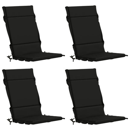 4-delt højt rygstol puder GEMERT 4 pcs 100% polyester Sort