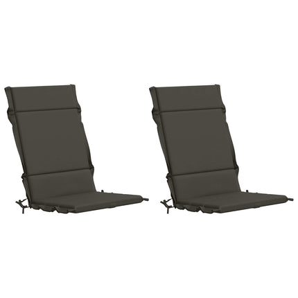 2-delt højt rygstol puder GEMERT 2 pcs 100% polyester Antracit