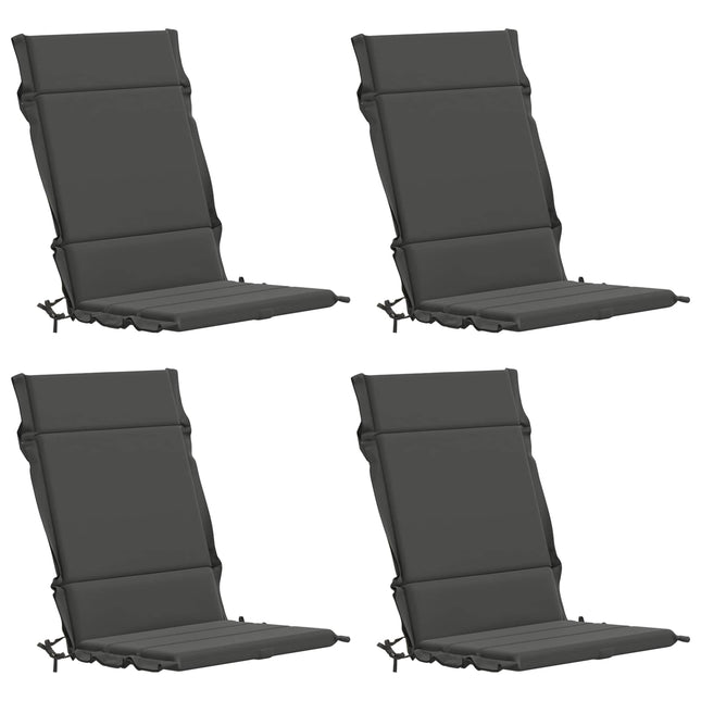 4-delt højt rygstol puder GEMERT 4 pcs 100% polyester Antracit