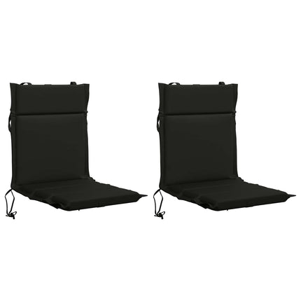 2-delt højt rygstol puder GEMERT 2 pcs 100% polyester Sort