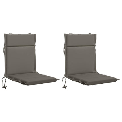 2-delt højt rygstol puder GEMERT 2 pcs 100% polyester Grå