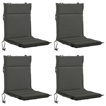 4-delt højt rygstol puder GEMERT 4 pcs 100% polyester Antracit