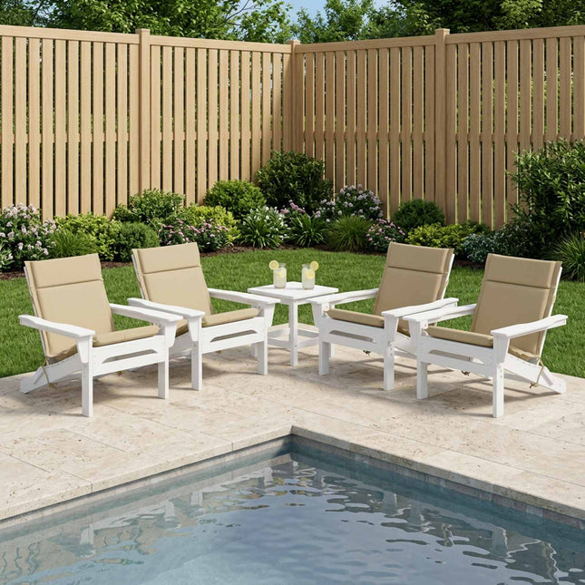 6-delt højt rygstol puder GEMERT 6 pcs 100% polyester Beige