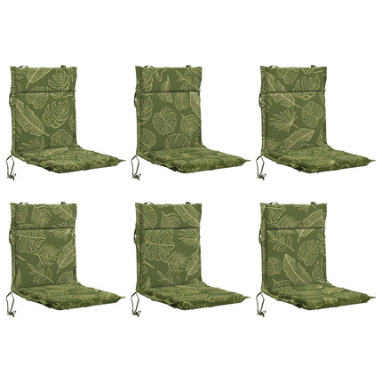 6-delt højt rygstol puder GEMERT 6 pcs 100% polyester