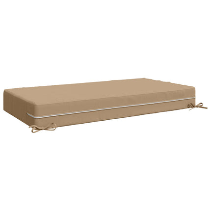 Sædehynde SOEST 100% polyester Sandfarvet 120 x 60 x 15 cm