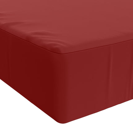 Sædehynde SOEST 100% polyester Vinrød 120 x 60 x 15 cm