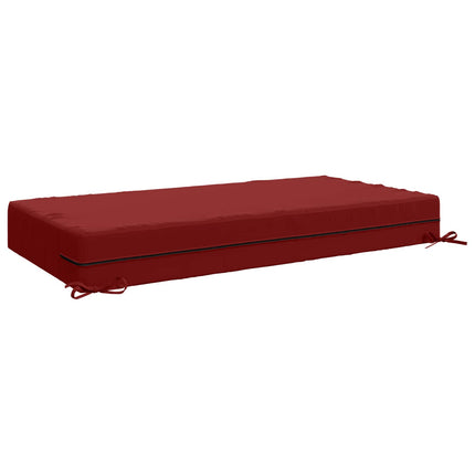 Sædehynde SOEST 100% polyester Vinrød 120 x 60 x 15 cm