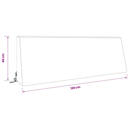 Ryghynde SOEST 100% polyester Sandfarvet 120 x 20 x 40 cm