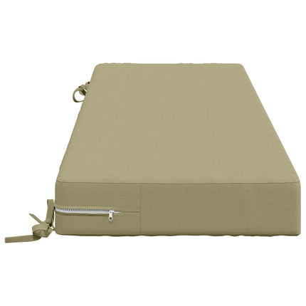 Sædehynde SOEST 100% polyester Lys grøn 120 x 40 x 10 cm