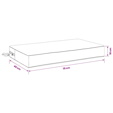 Sædehynde SOEST 100% polyester Bladdesign 70 x 40 x 10 cm
