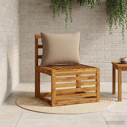 1-delte rygpuder PUTTEN 100% polyester Gråbrun 60 x 40 x 15 cm