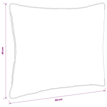 1-delte rygpuder PUTTEN 100% polyester Hvid 50 x 40 x 15 cm