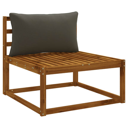 1-delte rygpuder PUTTEN 100% polyester Antracit 70 x 40 x 15 cm