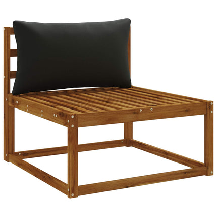 1-delte rygpuder PUTTEN 100% polyester Sort 80 x 40 x 15 cm