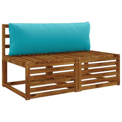1-delte rygpuder PUTTEN 100% polyester Turkis 120 x 40 x 15 cm