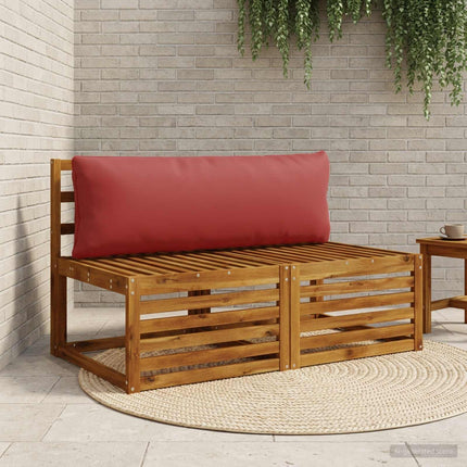 1-delte rygpuder PUTTEN 100% polyester Vinrød 120 x 40 x 15 cm
