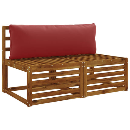 1-delte rygpuder PUTTEN 100% polyester Vinrød 120 x 40 x 15 cm