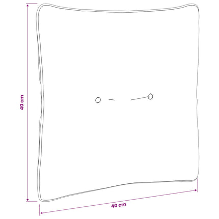Rygpude PUTTEN 100% polyester Kongelig blå 40 x 40 x 10 cm
