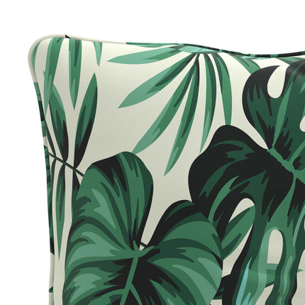Rygpude PUTTEN 100% polyester Bladmønster 50 x 40 x 10 cm