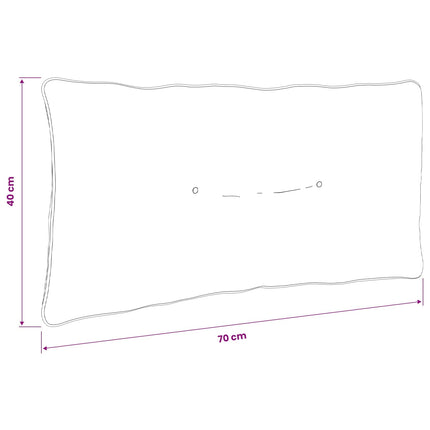 Rygpude PUTTEN 100% polyester Kongelig blå 70 x 40 x 10 cm