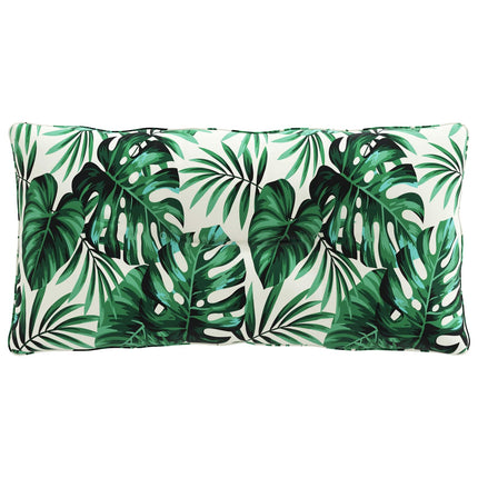 Rygpude PUTTEN 100% polyester Bladmønster 70 x 40 x 10 cm
