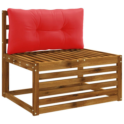 Rygpude PUTTEN 100% polyester Rød 70 x 40 x 10 cm