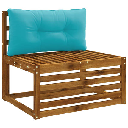 Rygpude PUTTEN 100% polyester Turkis 70 x 40 x 10 cm