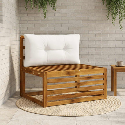 Rygpude PUTTEN 100% polyester Hvid 70 x 40 x 10 cm