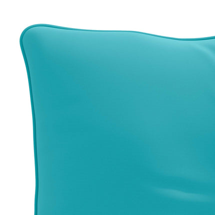 Rygpude PUTTEN 100% polyester Turkis 80 x 40 x 10 cm