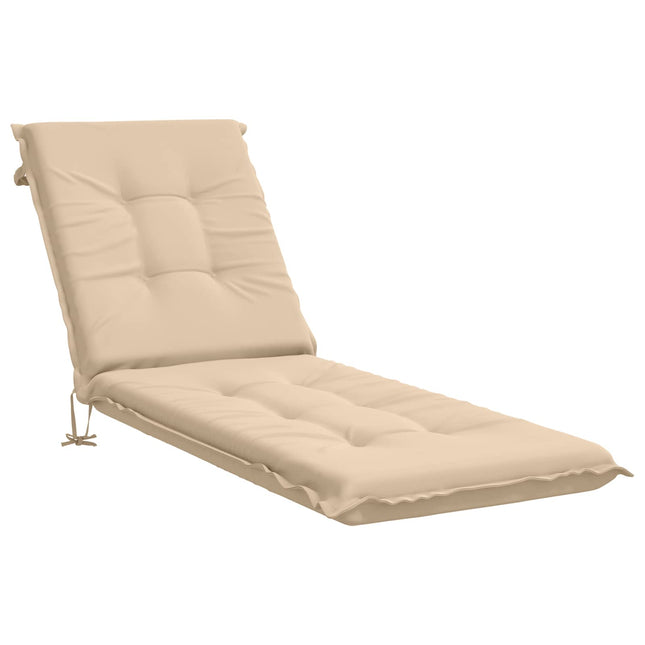 Solseng Pude GEMERT 100% polyester Cremefarvet 190 x 50 x 9 cm